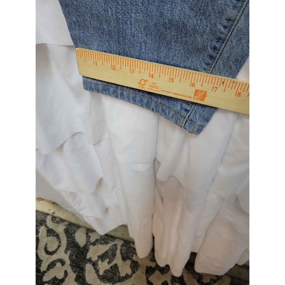 Dr. Martens AirWair Vintage Straight Leg Jeans Light Blue Denim Button Fly 1614 - Picture 5 of 9